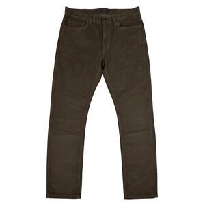 Copper & Oak Mens Brown Corduroy Pants Straight Leg Five Pocket Casual Trousers‎